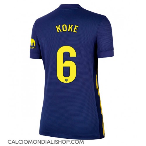 Maglie da calcio Atletico Madrid Koke #6 Seconda Maglia Femminile 2025-26 Manica Corta
